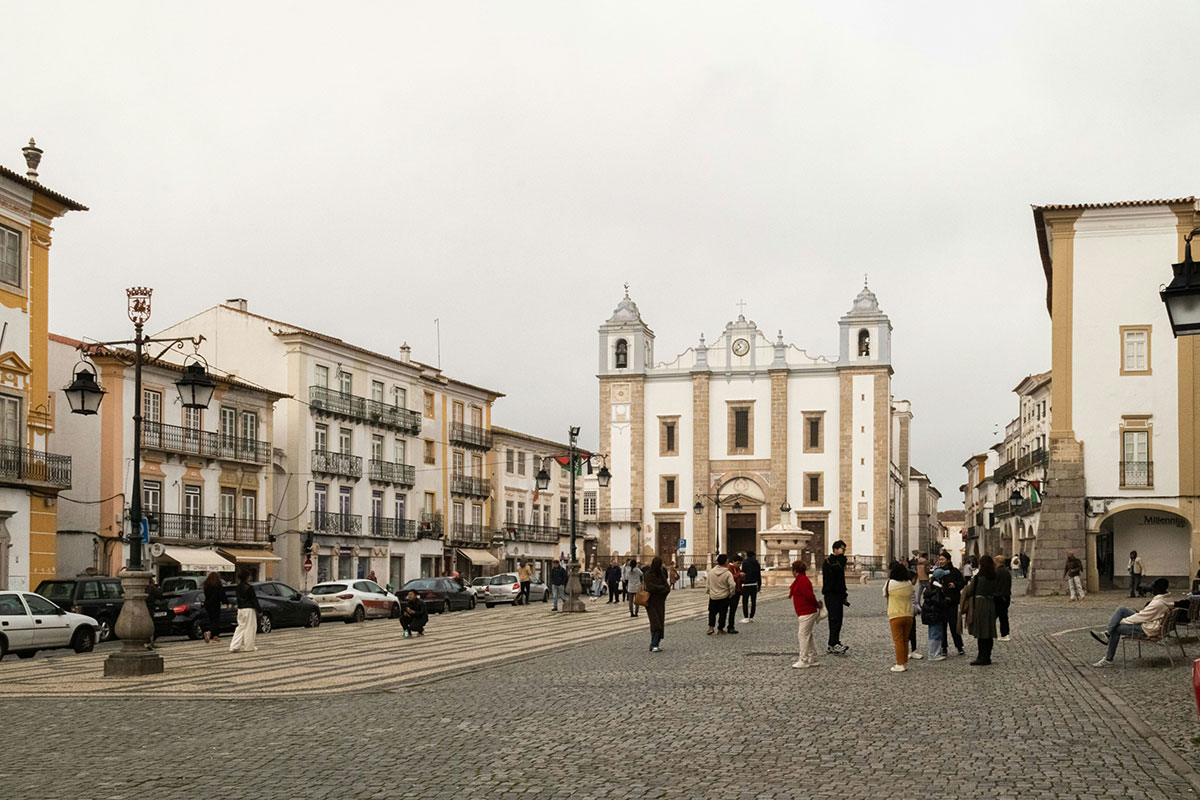 Praça do Giraldo, no centro de Évora
