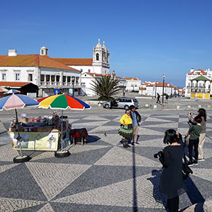 Vila e praia da Nazaré